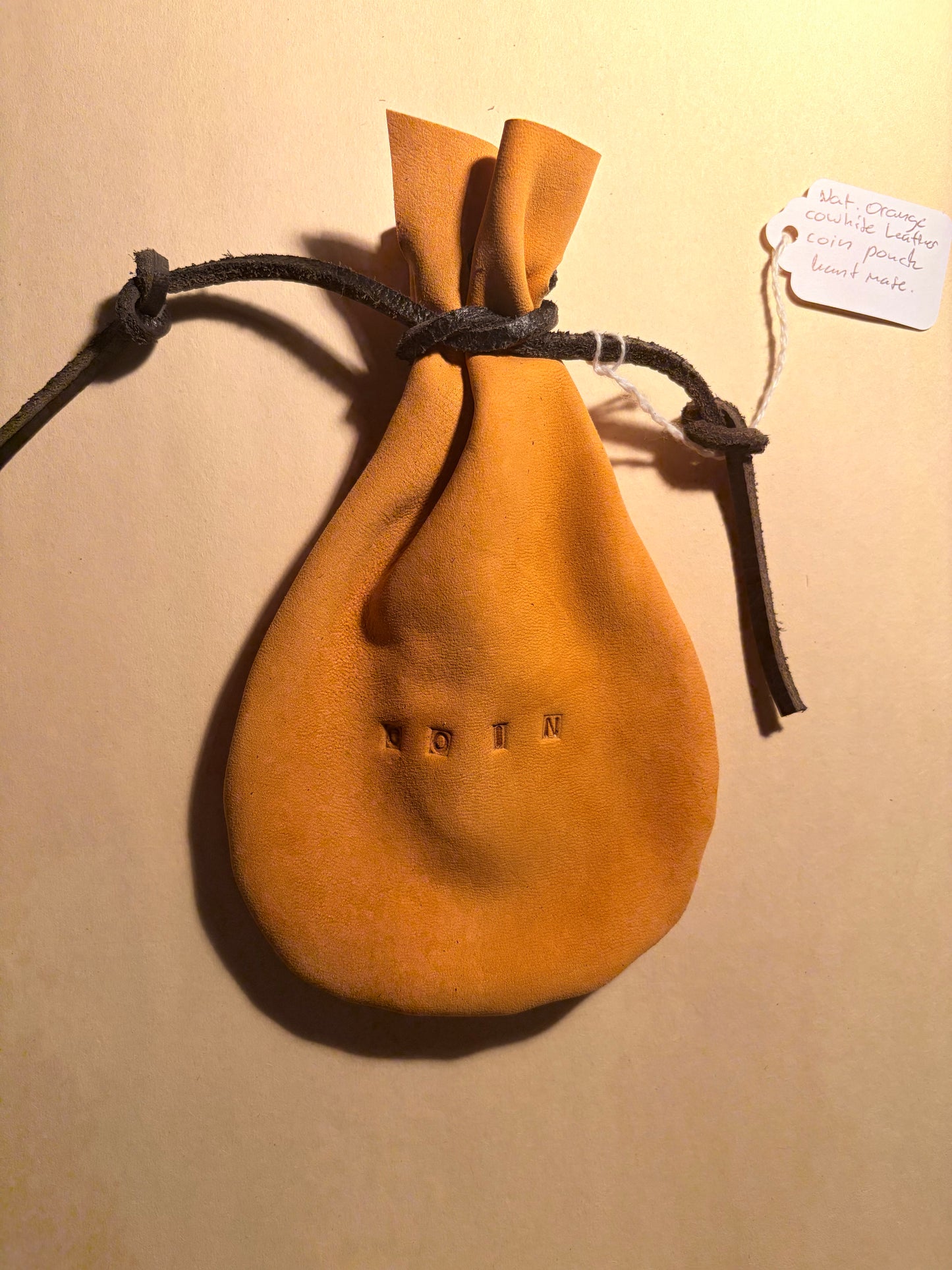 Nat. Leather Coin Pouch