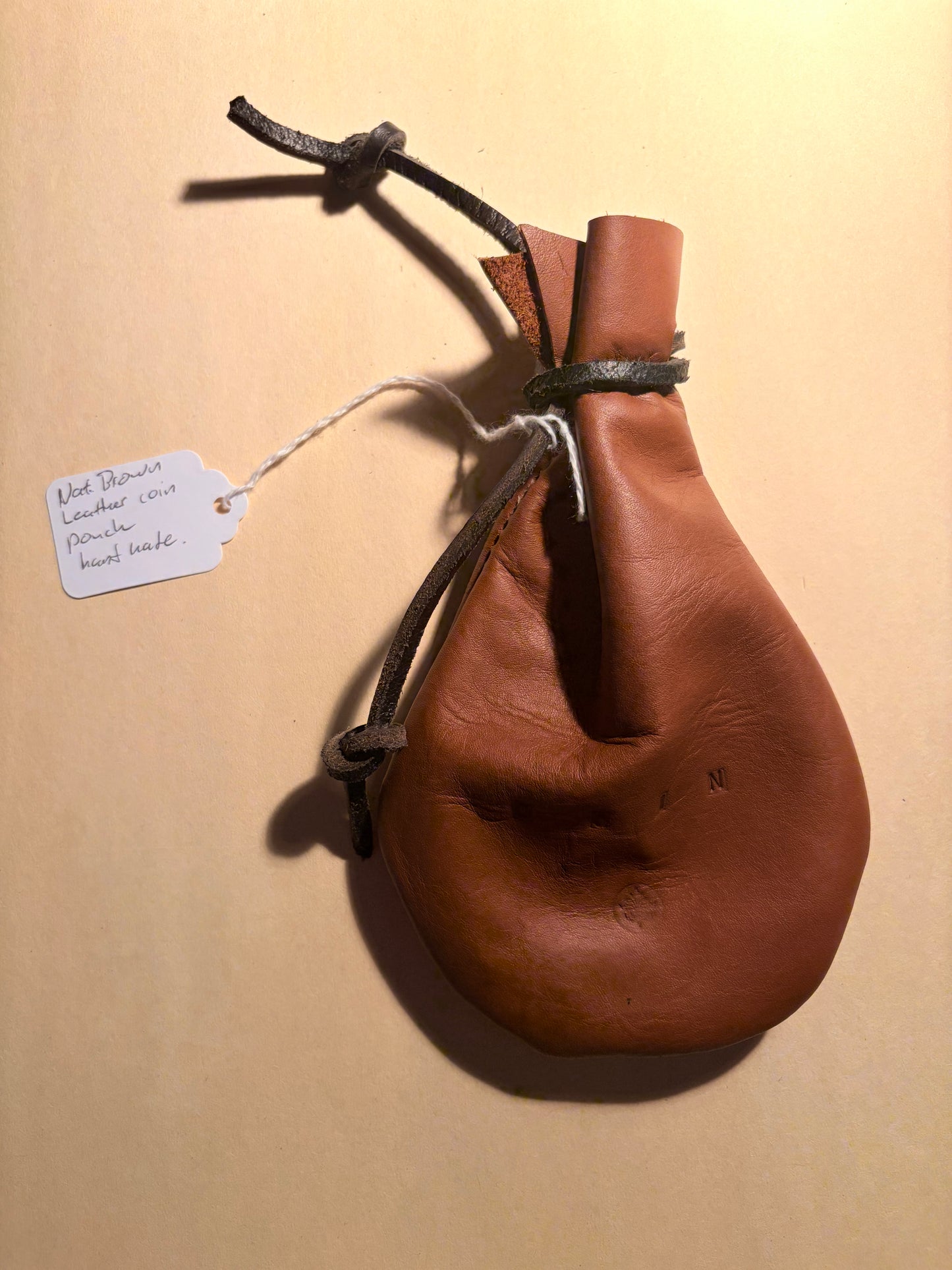 Nat. Leather Coin Pouch