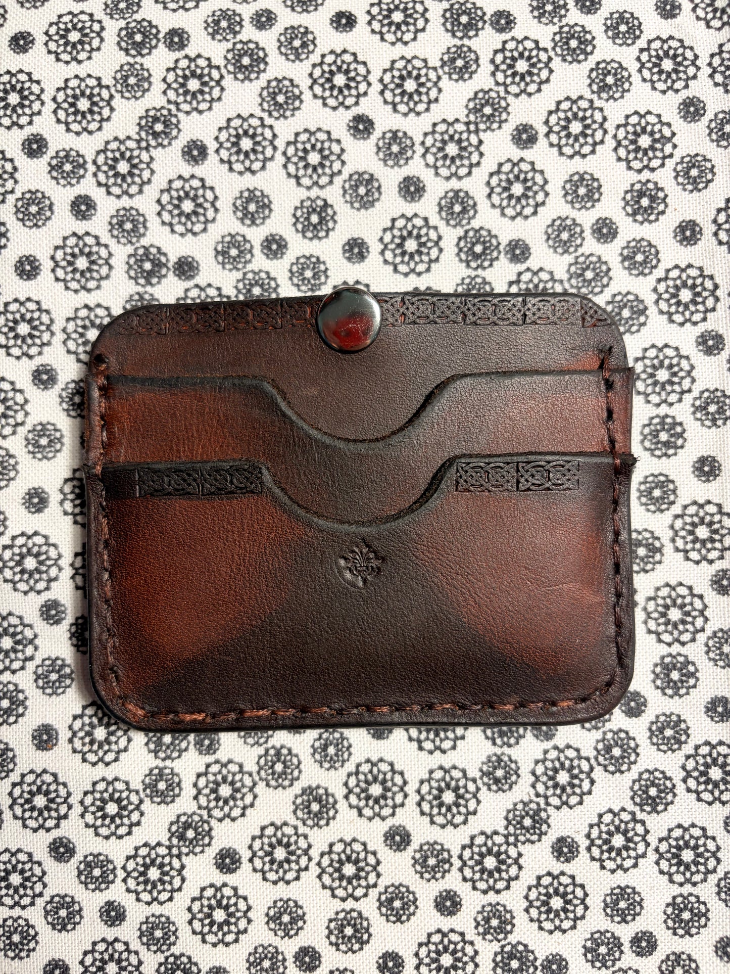 Hand made 5 sleeves card wallet