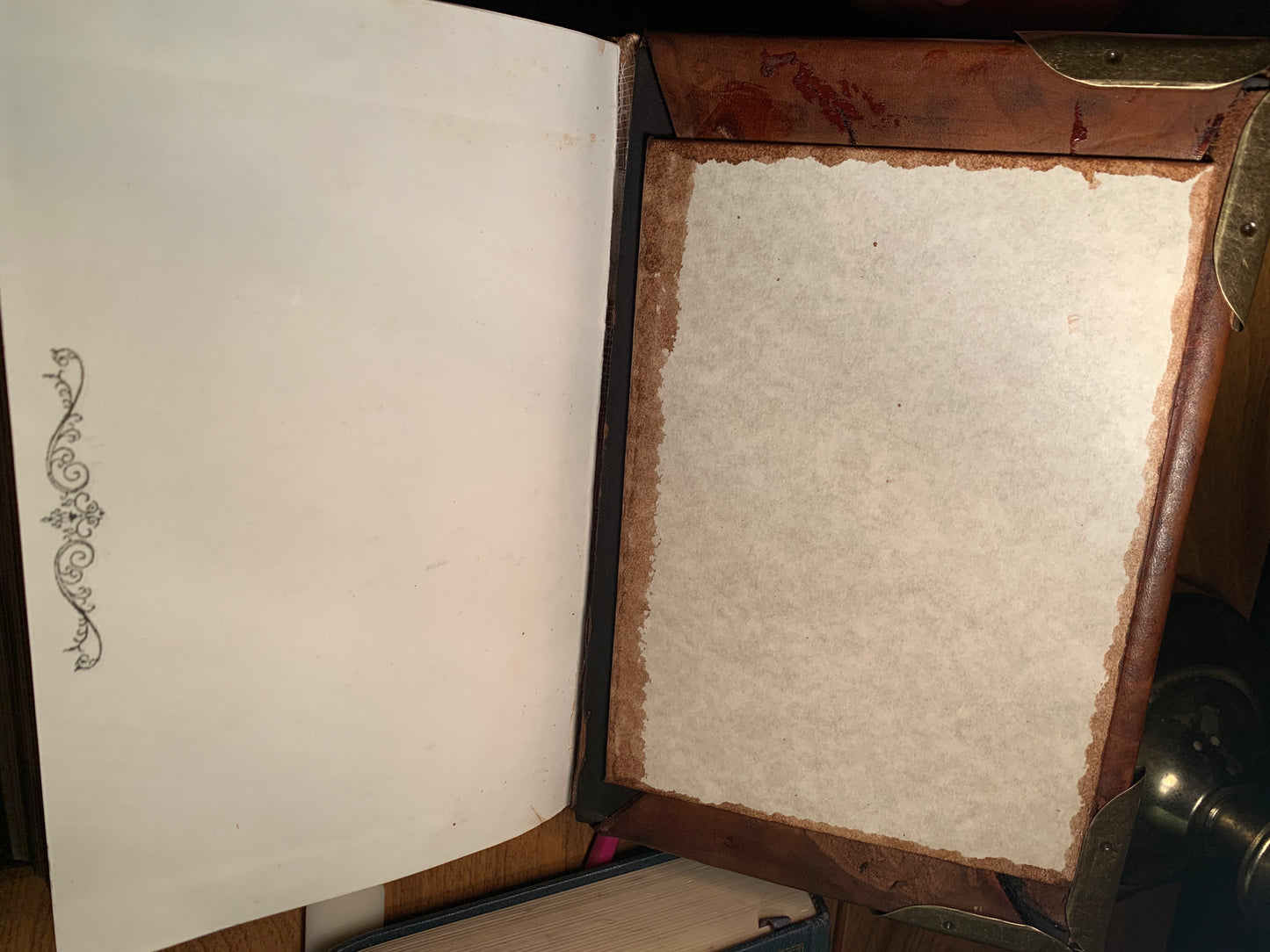 Vintage Heavy Rustic Leather Journal 400 pg - Now on display at the Ferry County Food Co-op in Republic, WA!