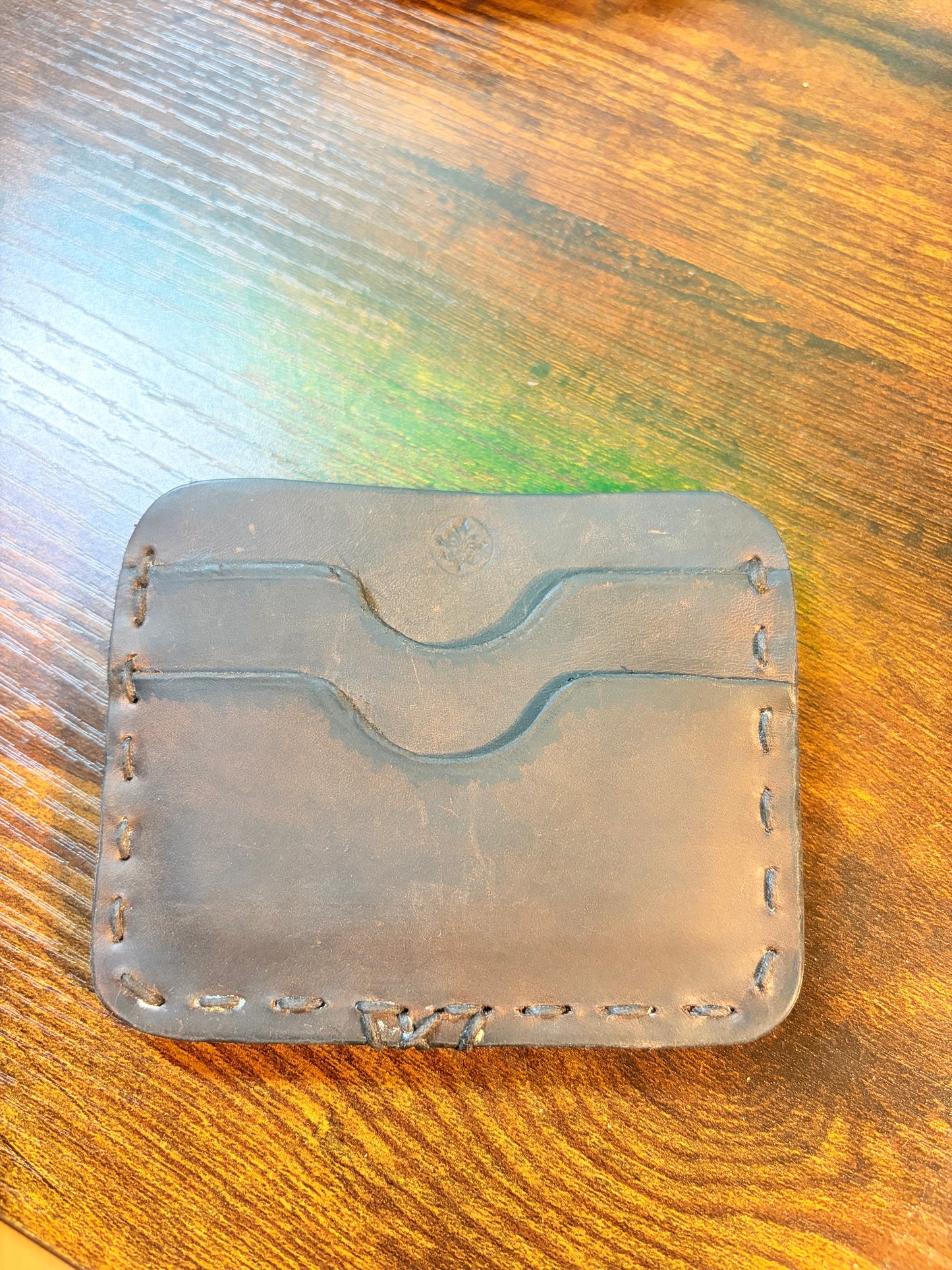 Hand made 5 sleeves card wallet
