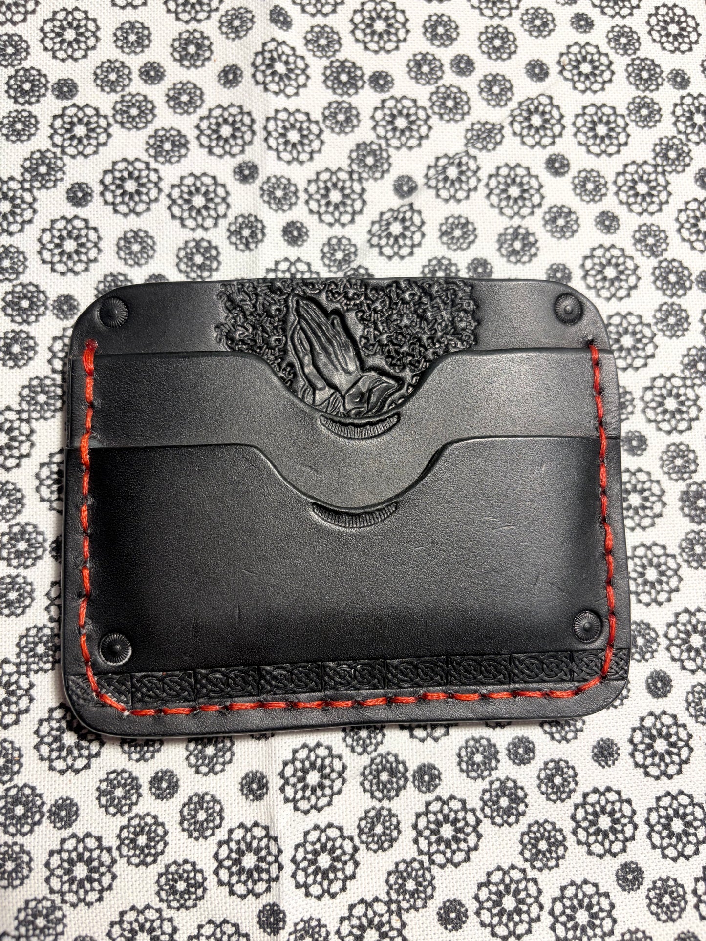Hand made 5 sleeve card wallet