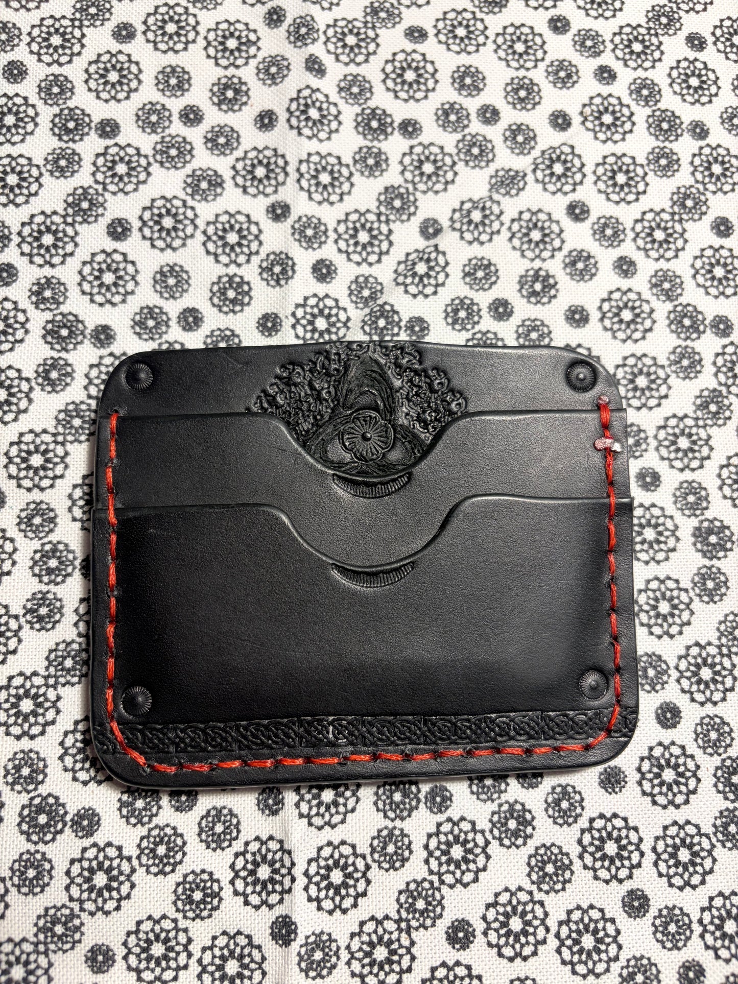 Hand made 5 sleeve card wallet