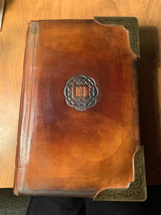 Vintage Heavy Rustic Leather Journal 400 pg - Now on display at the Ferry County Food Co-op in Republic, WA!