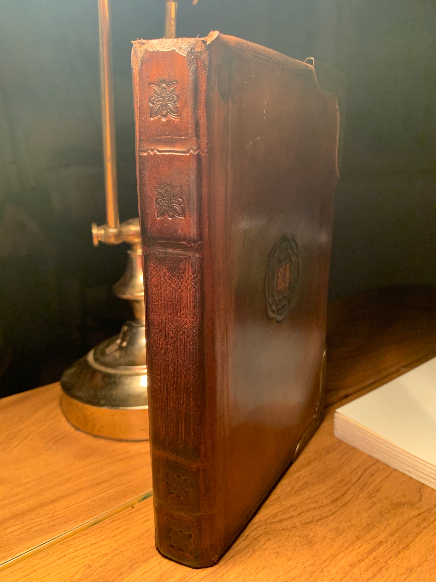 Vintage Heavy Rustic Leather Journal 400 pg - Now on display at the Ferry County Food Co-op in Republic, WA!