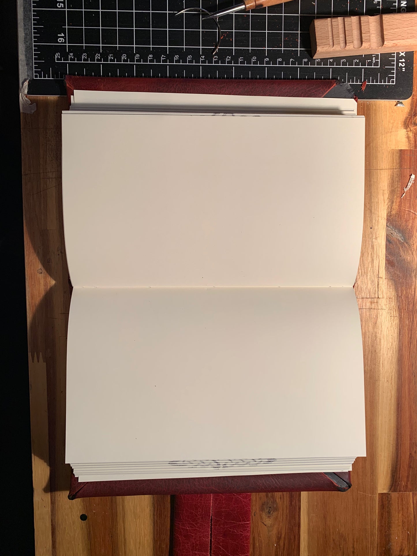 Oxblood 400 pg Grimoire style journal with clasp